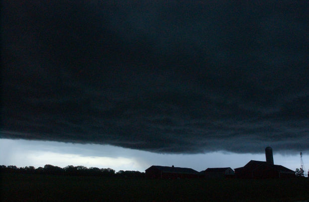 June 2008 flooding, storm clouds
